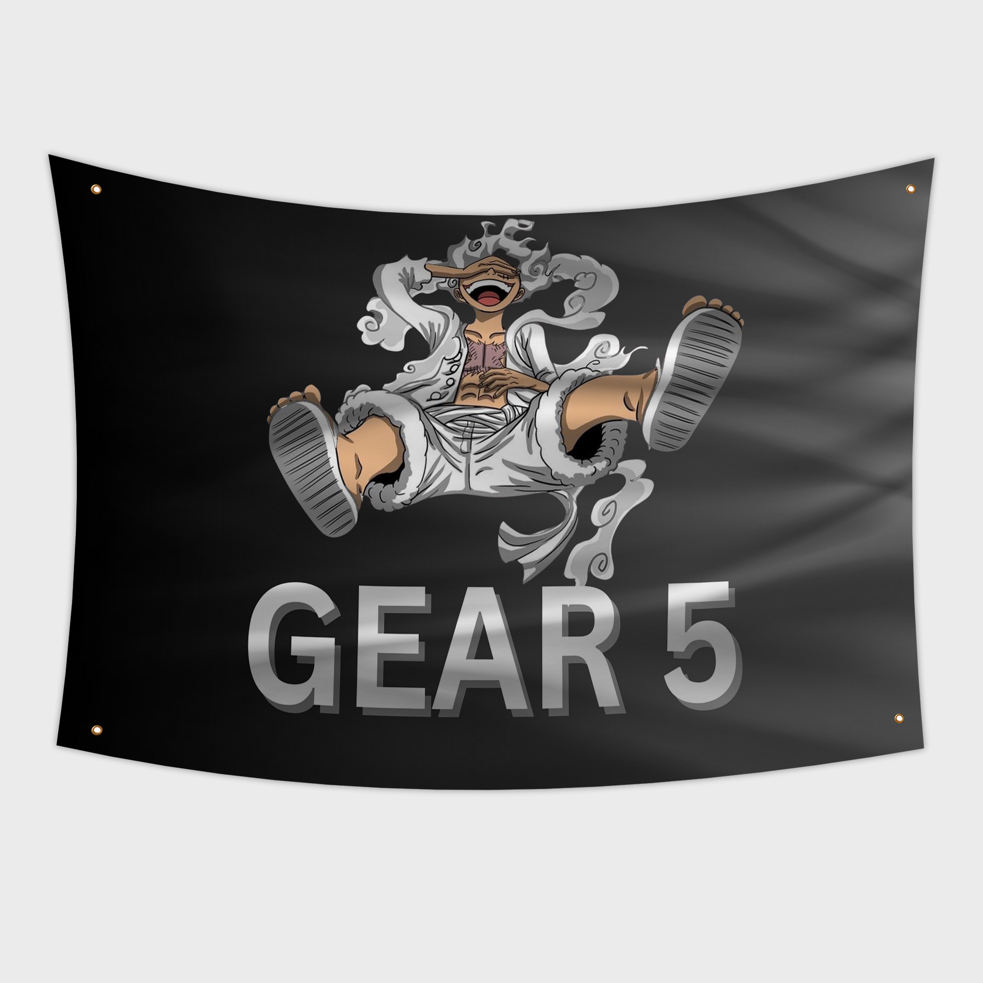 Monkey D. Luffy from one piece gear 5 Flag 