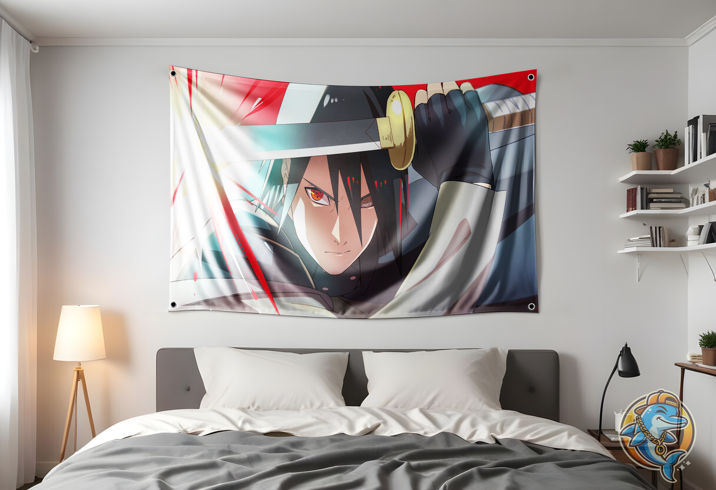 Sasuke Uchiha Flag Hung Up