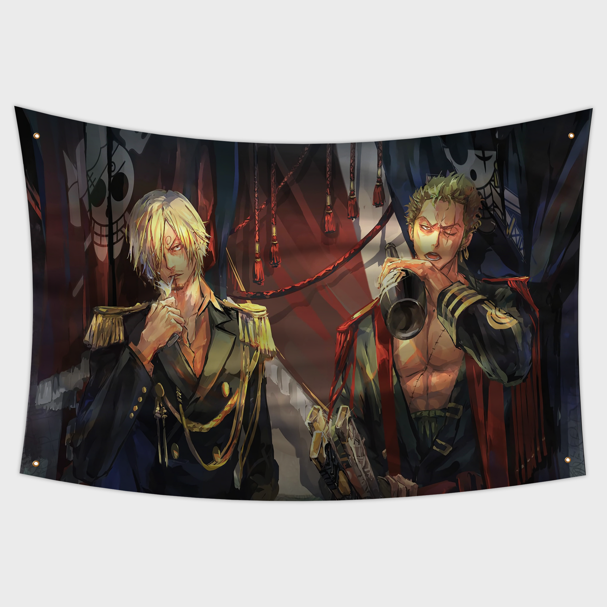 Zoro and Sanji Flag from One Piece