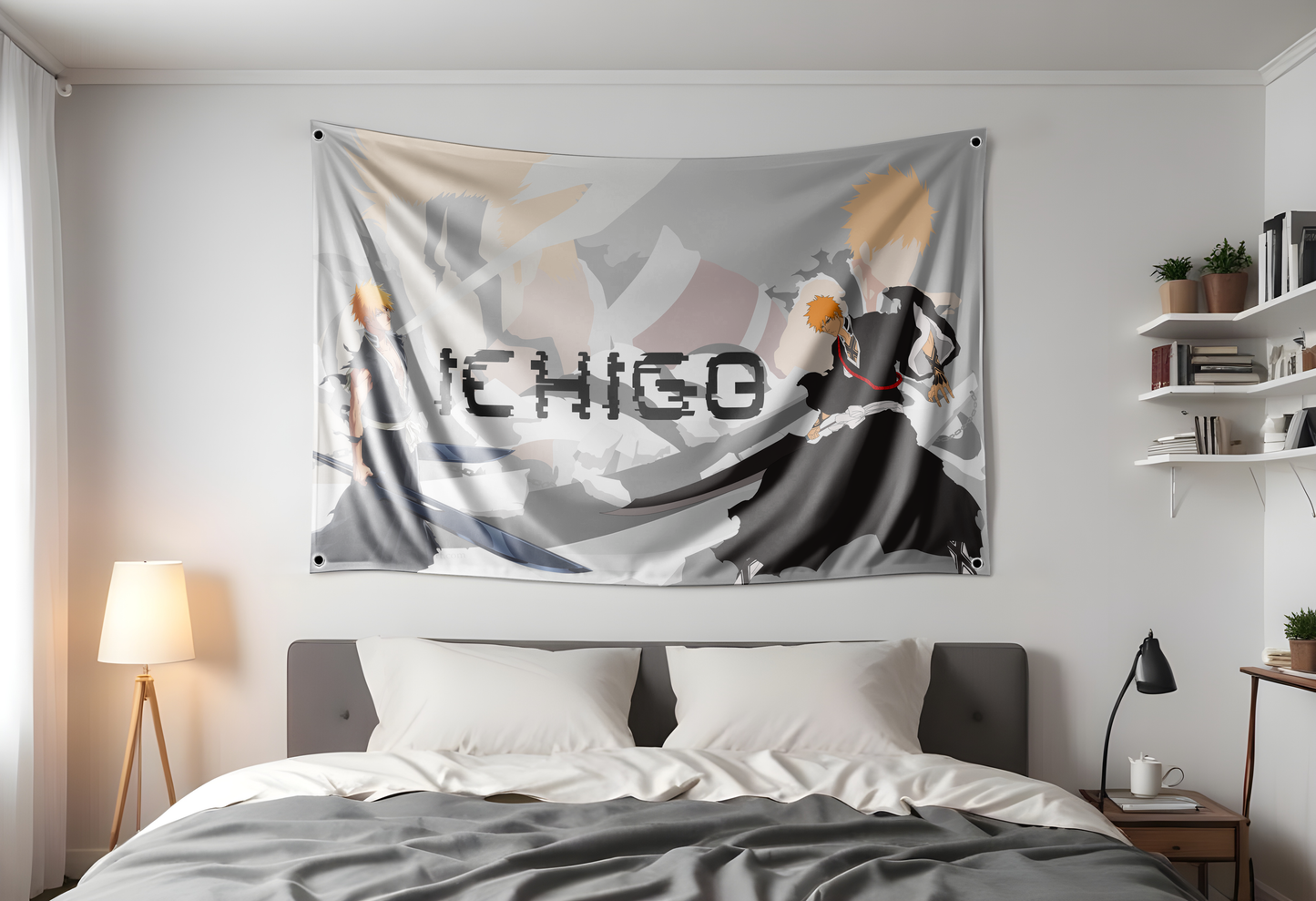 Ichigo Flag from the Anime Series Bleach Hung Up